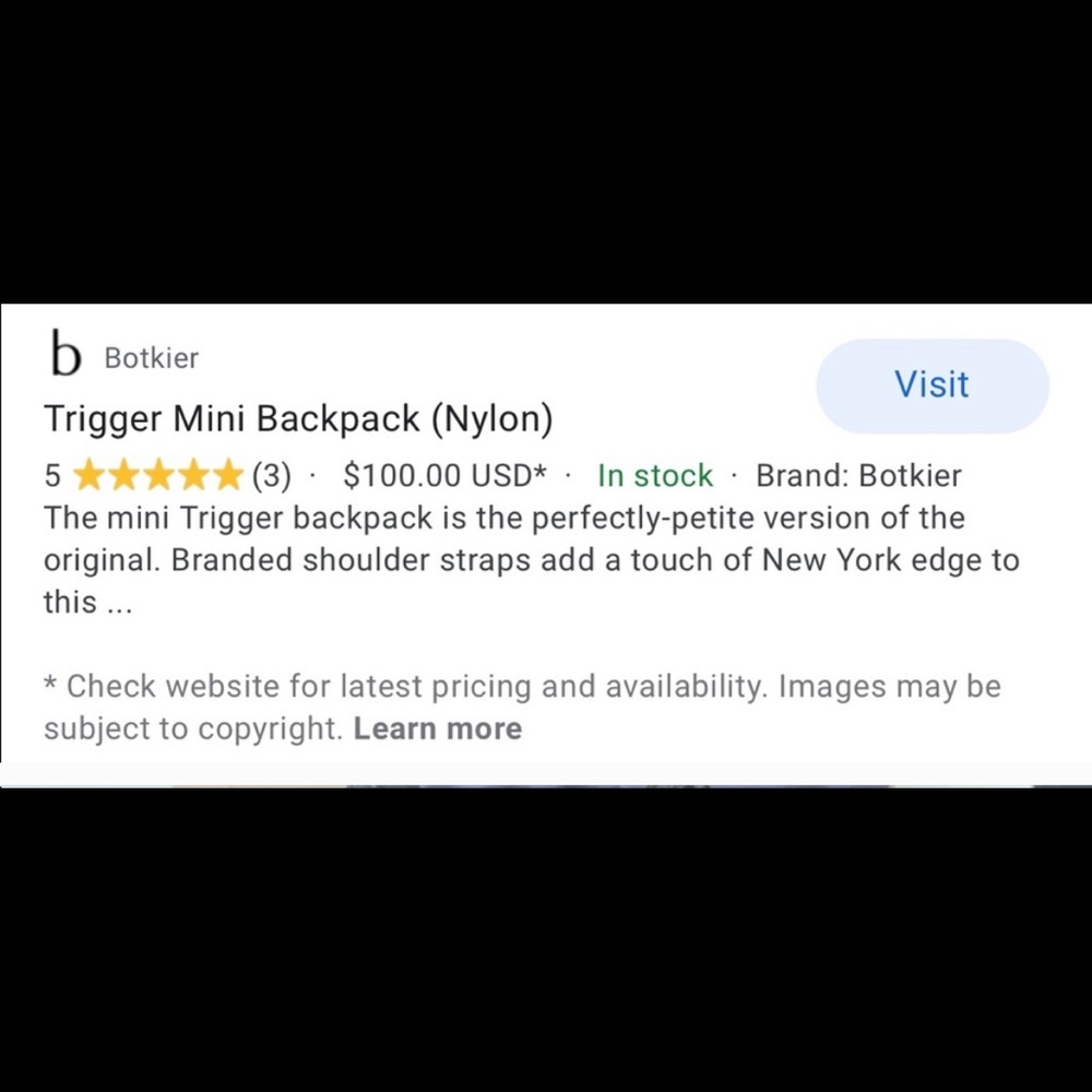 Botkier Trigger Mini backpack (nylon) - Picture 4 of 4